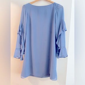 Ann Taylor - blue chiffon dress